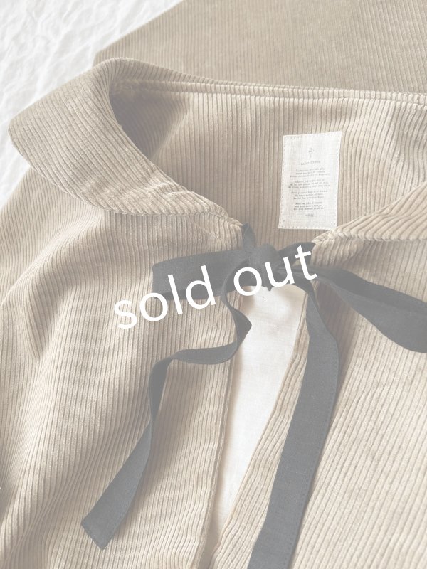 画像13: MARCHE' DE SOEUR／セーラ襟のタッセルちびコート・シナモンコーデュロイ (13)