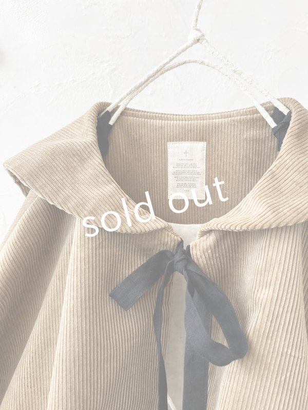 画像3: MARCHE' DE SOEUR／セーラ襟のタッセルちびコート・シナモンコーデュロイ (3)