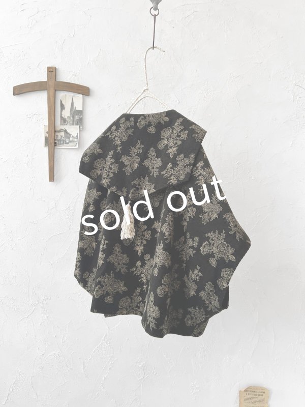 画像5: MARCHE' DE SOEUR／セーラ襟のタッセルちびコート・ボタニカルブラック (5)