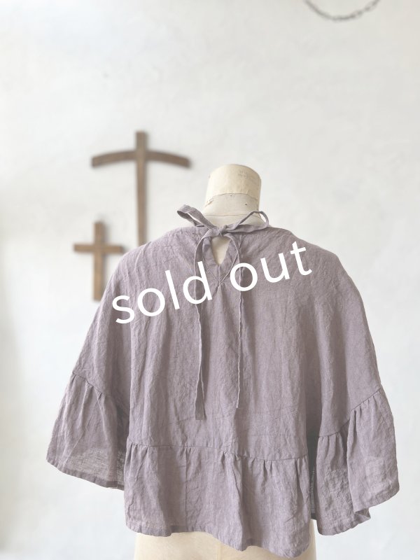 画像7: Avenue/フリルギャザーポンチョ・あずきみるく (7)