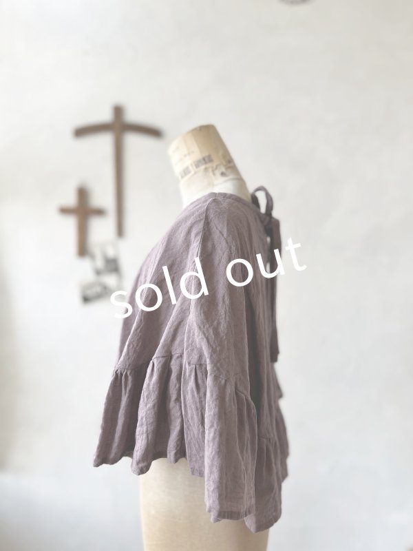 画像5: Avenue/フリルギャザーポンチョ・あずきみるく (5)