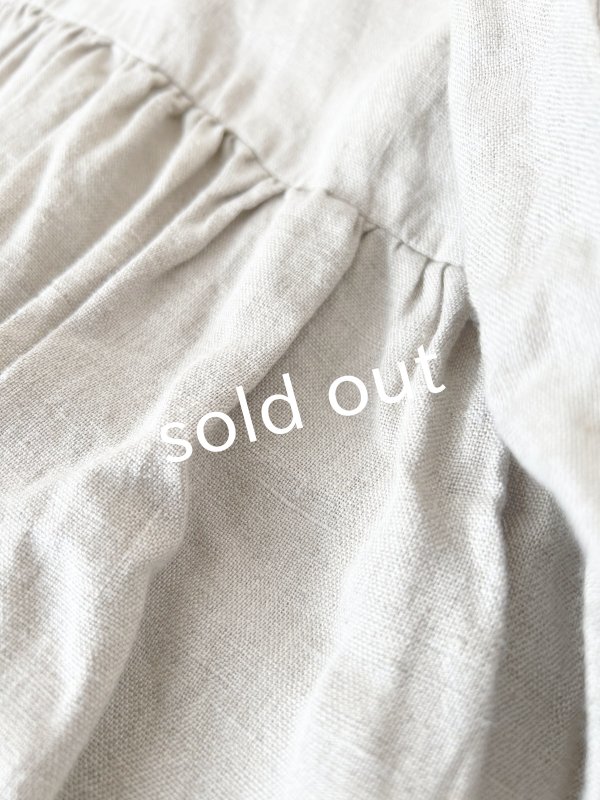 画像9: Avenue／丸襟ギャザーワンピース・生成り (9)