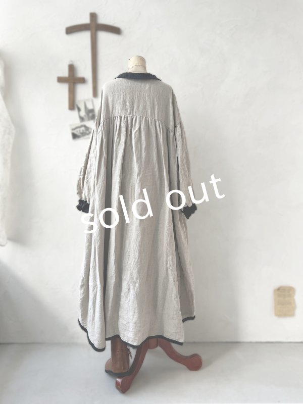 画像6: Avenue／丸襟ギャザーワンピース・生成り (6)