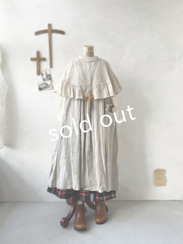 画像7: Avenue／フリルギャザーポンチョ・ミルク (7)