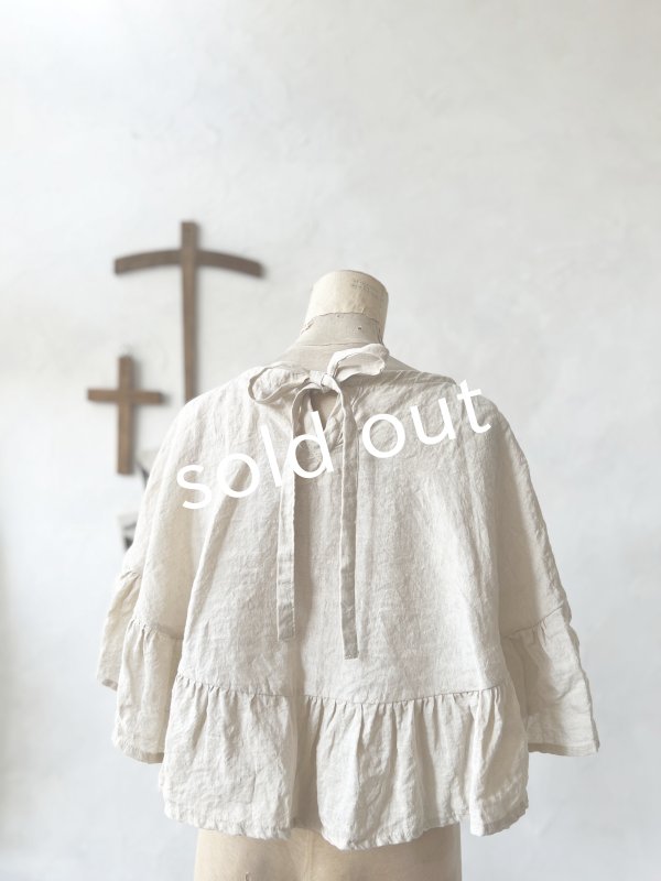 画像6: Avenue／フリルギャザーポンチョ・ミルク (6)