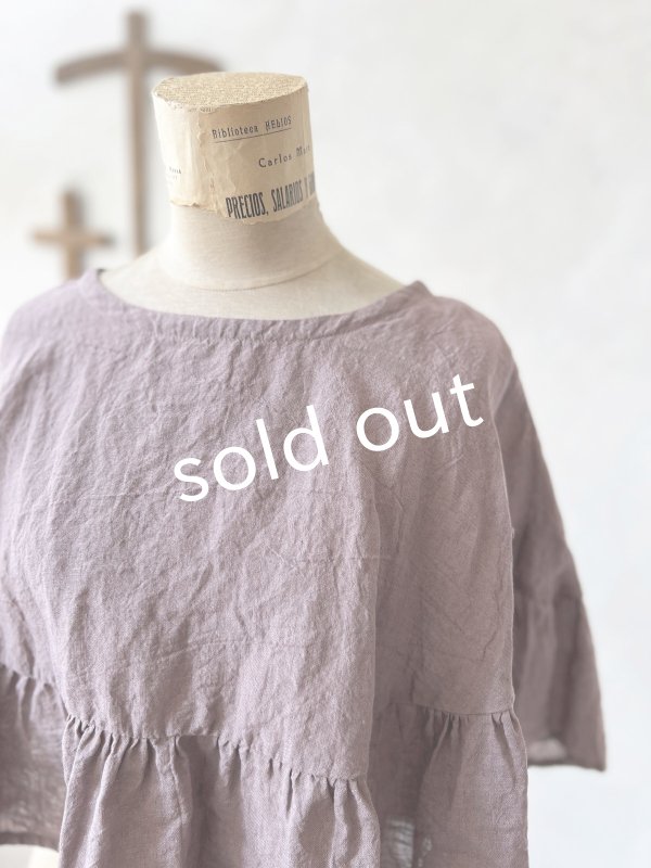 画像6: Avenue/フリルギャザーポンチョ・あずきみるく (6)