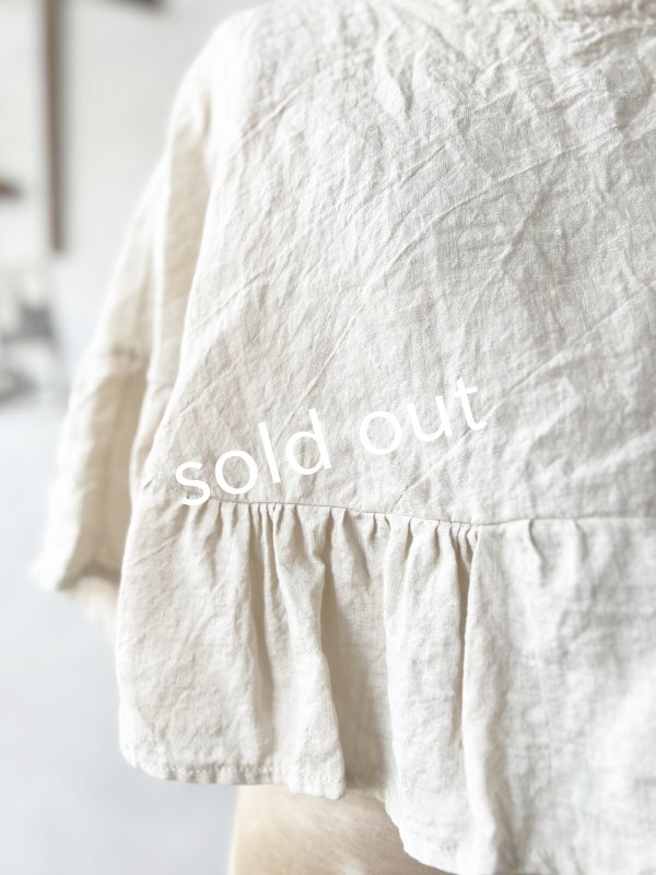 画像4: Avenue／フリルギャザーポンチョ・ミルク (4)