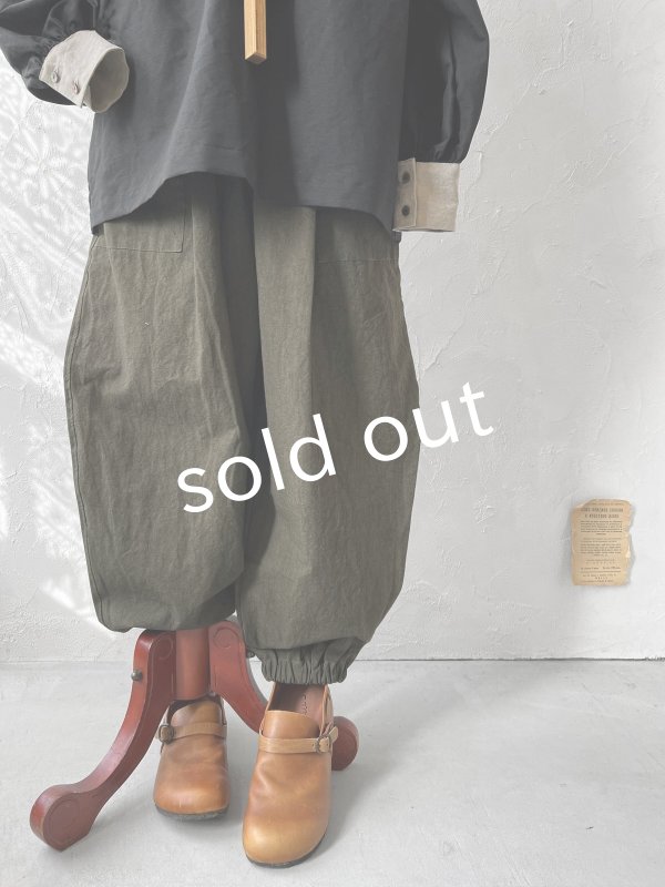 画像3: je suis comme je suis/ワイドファティーグパンツ・アーミーグリーン (3)