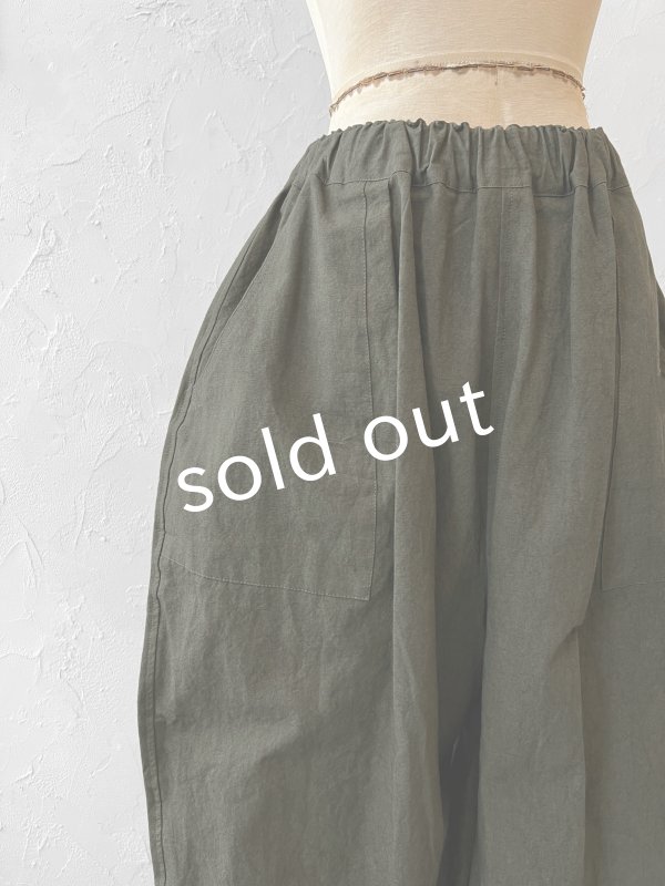 画像6: je suis comme je suis/ワイドファティーグパンツ・アーミーグリーン (6)