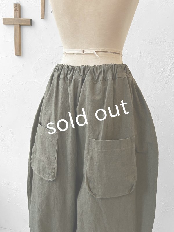 画像7: je suis comme je suis/ワイドファティーグパンツ・アーミーグリーン (7)