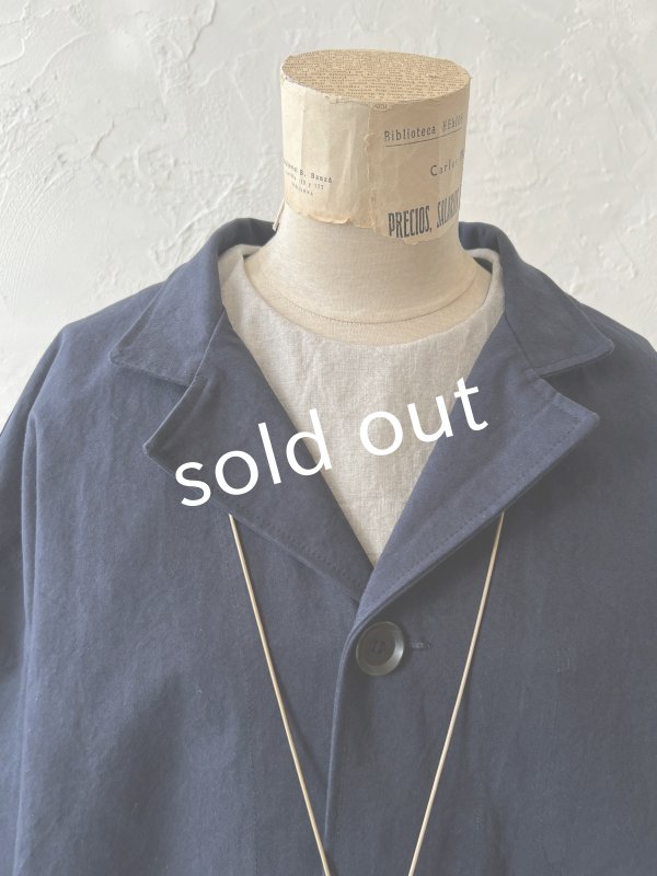 画像7: je suis comme je suis/フレンチワークコート・ネイビー (7)