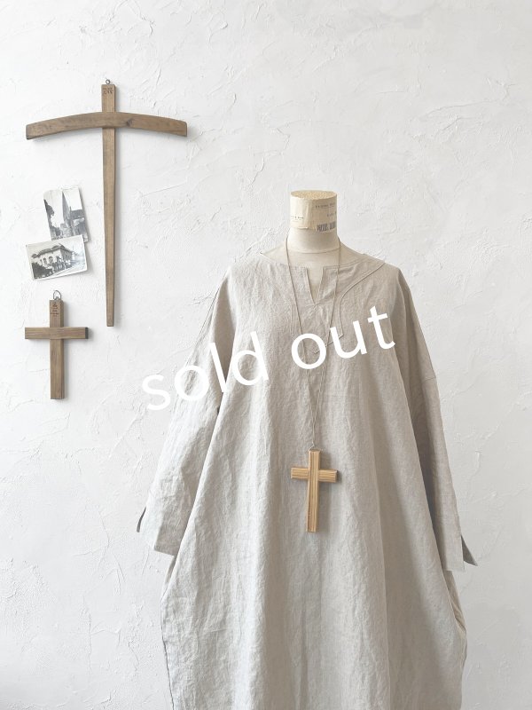 画像2: je suis comme je suis/キーネックドレス・キナリ (2)