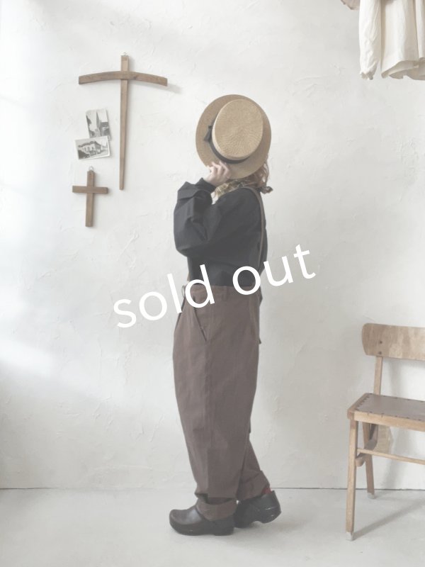 画像10: je suis comme je suis/サスペンダーパンツ・ブラウン (10)