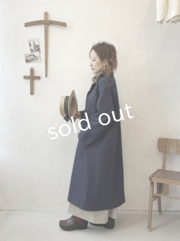 画像11: je suis comme je suis/フレンチワークコート・ネイビー (11)