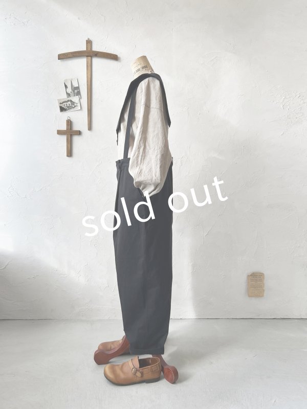 画像5: je suis comme je suis/サスペンダーパンツ・ブラック (5)