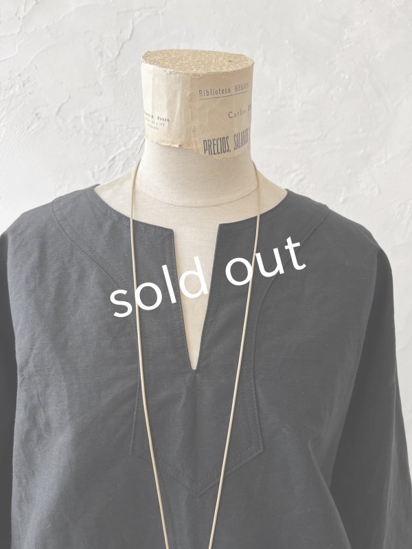 画像3: je suis comme je suis/キーネックプルオーバー・ブラック (3)