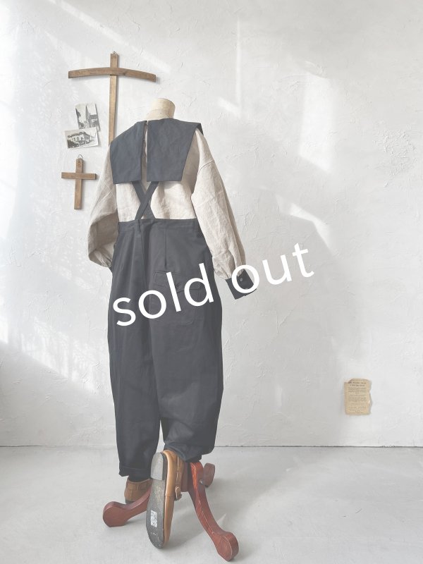 画像6: je suis comme je suis/サスペンダーパンツ・ブラック (6)