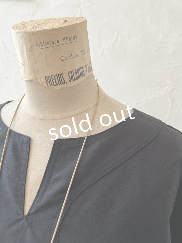 画像4: je suis comme je suis/キーネックドレス・ブラック (4)