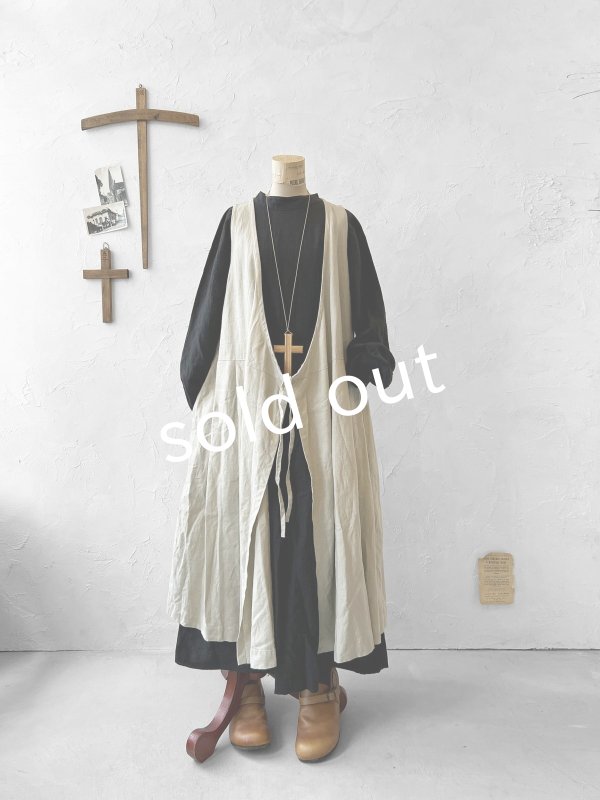 画像3: je suis comme je suis/カシュクールドレス・ナチュラル (3)