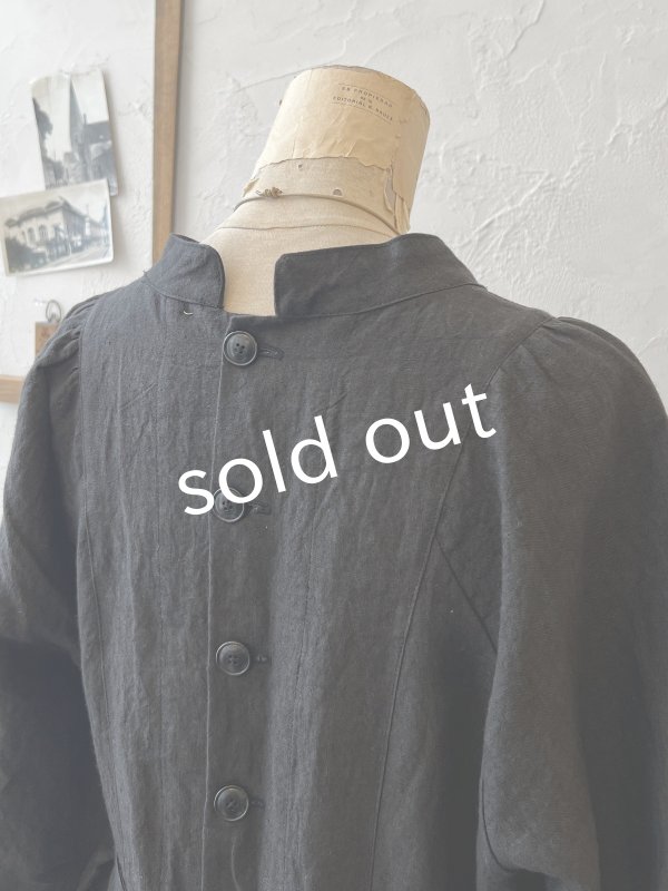 画像9: je suis comme je suis/ "marguerite" ロングドレス・ブラック (9)