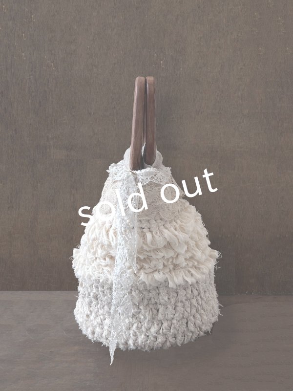 画像7: toromeco/裂き編みバッグ "Chaleur rectangle" (7)