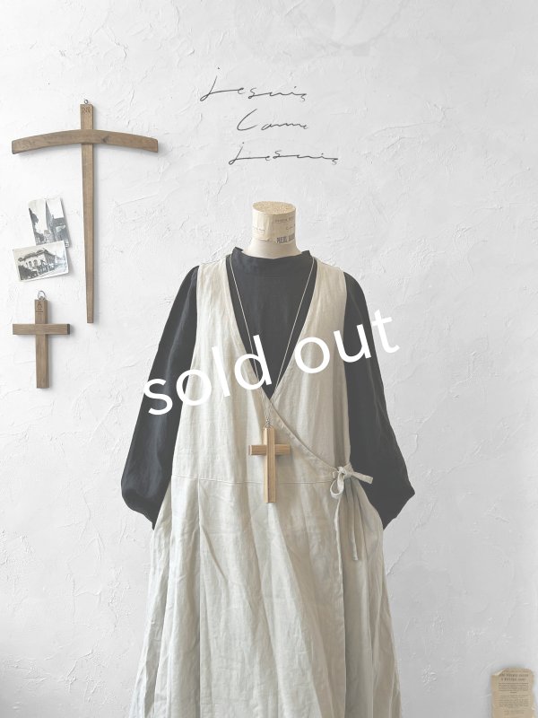 画像2: je suis comme je suis/カシュクールドレス・ナチュラル (2)