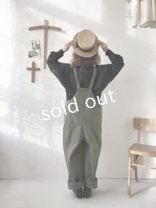 画像12: je suis comme je suis/パイピングポケットサロペット・モス (12)