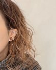 画像9: toromeco／”tsubuto” スフレスパンコールのイヤリング・ブラウンレッド (9)