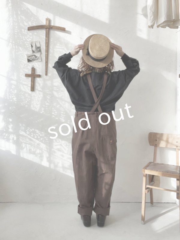 画像12: je suis comme je suis/サスペンダーパンツ・ブラック (12)