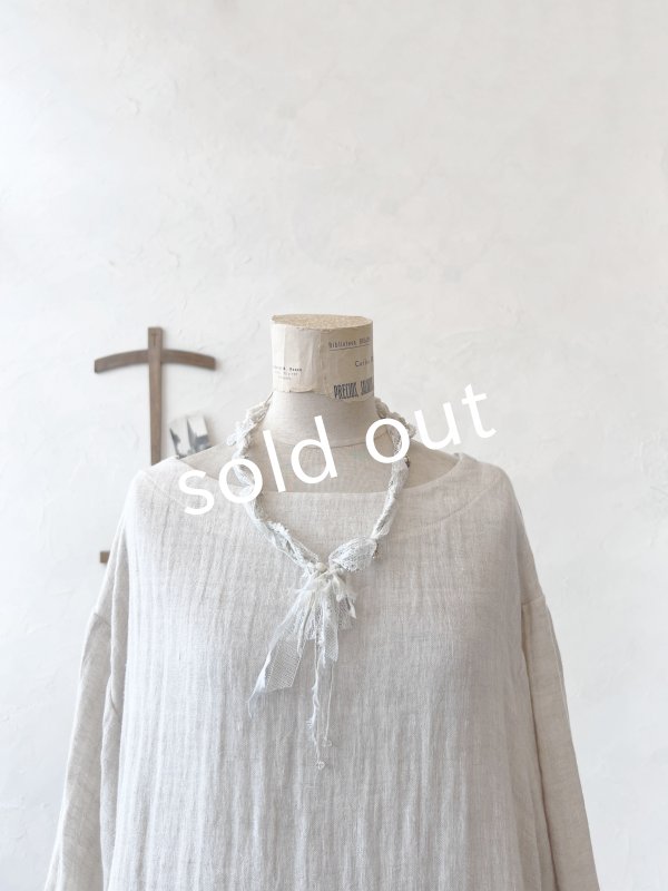 画像5: toromeco／アンティークレースと天然石のラリエット (5)