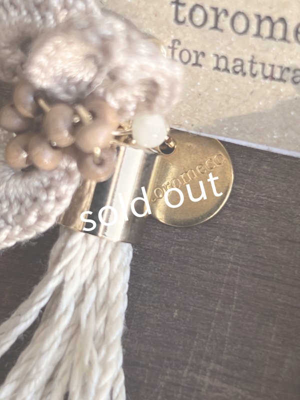 画像3: toromeco／ ”tsubuto” クロッシェ＆アンティークタッセルイヤリング (3)