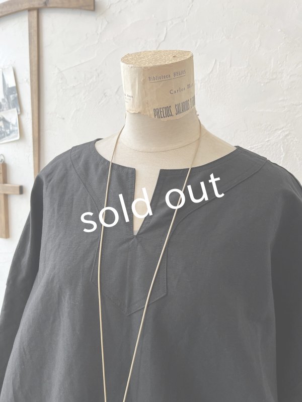 画像3: je suis comme je suis/キーネックドレス・ブラック (3)