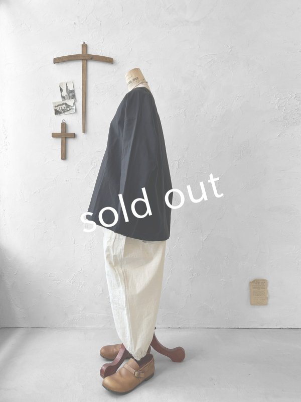 画像6: je suis comme je suis/キーネックプルオーバー・ブラック (6)