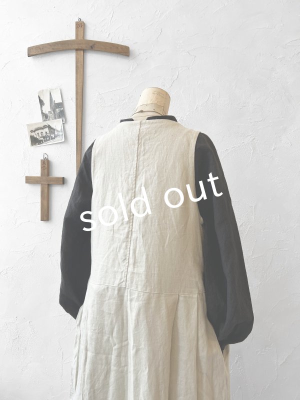 画像10: je suis comme je suis/カシュクールドレス・ナチュラル (10)