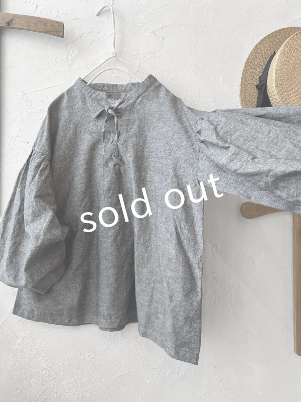 画像5: sorte cuff/レースアップリボンプルオーバー・ブラック (5)