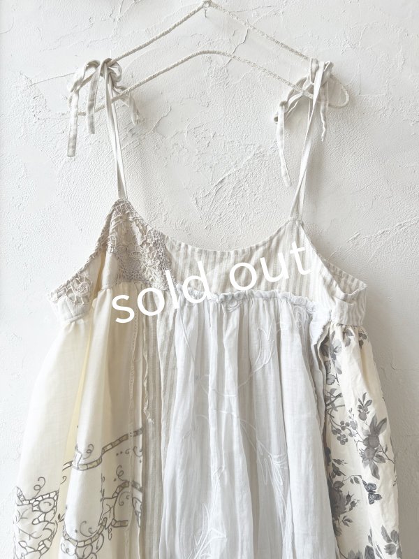 画像2: shizuka's／アンティークレースのキャミワンピース (2)