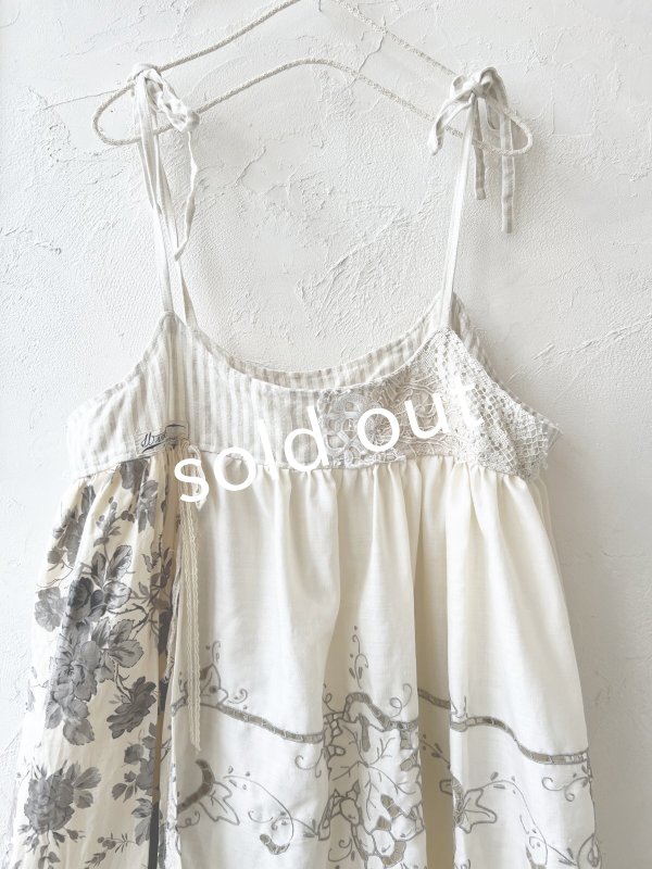 画像9: shizuka's／アンティークレースのキャミワンピース (9)