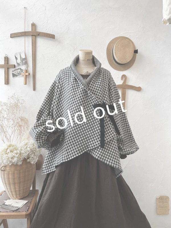 画像2: shizuka's/ベルベットリボンのコート・チドリ (2)