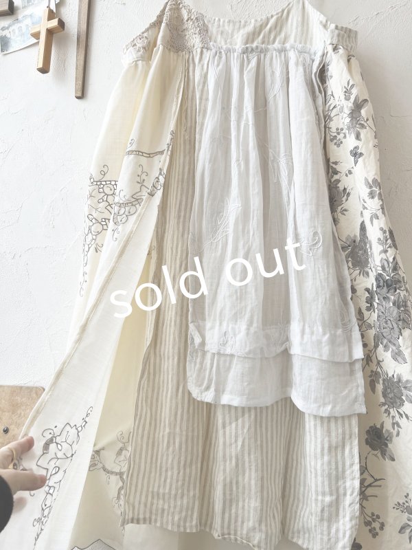 画像4: shizuka's／アンティークレースのキャミワンピース (4)