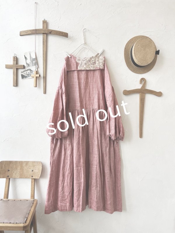 画像9: shizuka's／アンティークレースのセーラー襟ワンピース (9)