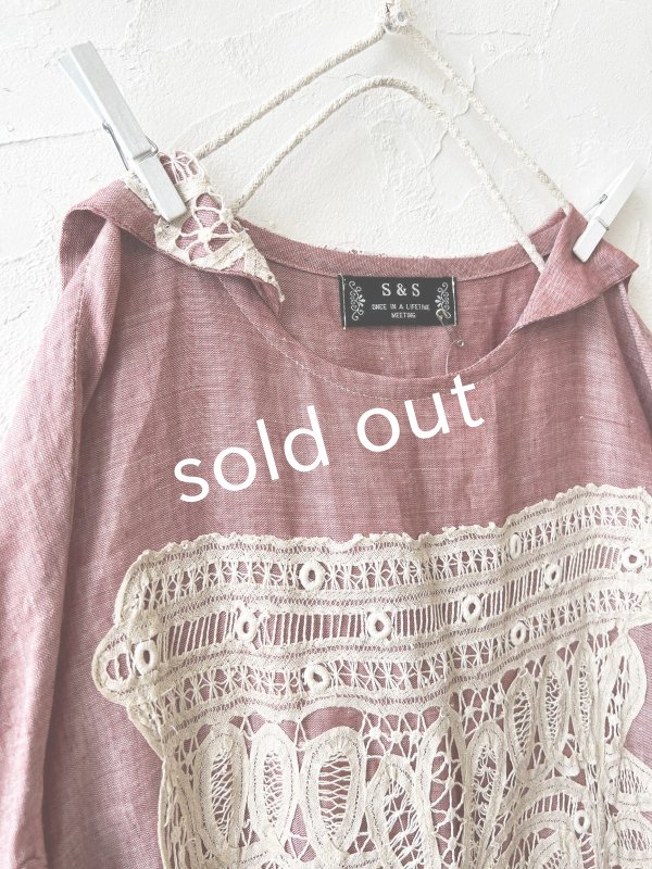 画像6: shizuka's／アンティークレースのセーラー襟ワンピース (6)