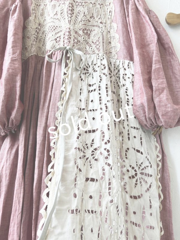 画像7: shizuka's／アンティークレースのセーラー襟ワンピース (7)