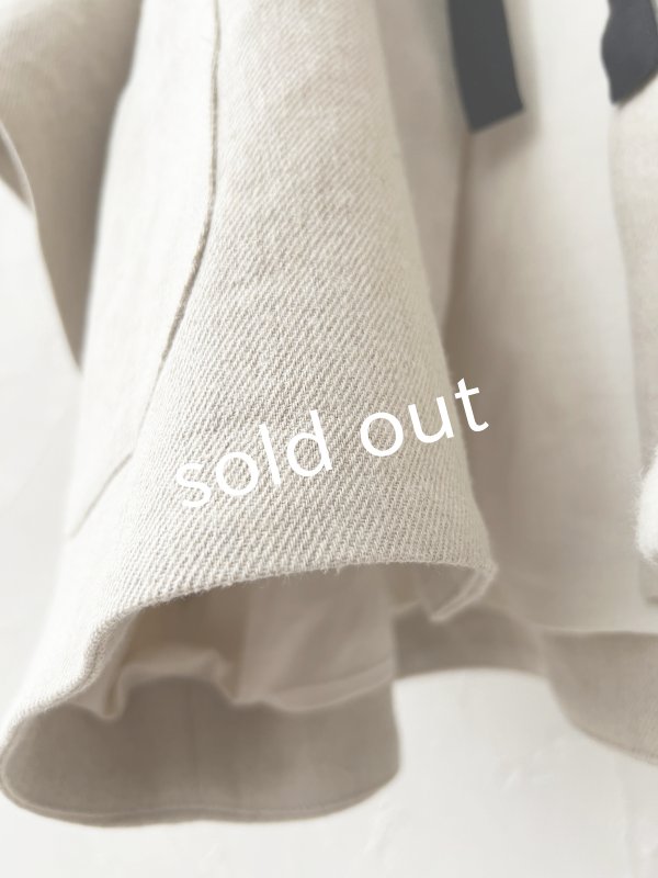 画像10: MARCHE' DE SOEUR／セーラ襟のタッセルちびコート・生成り (10)