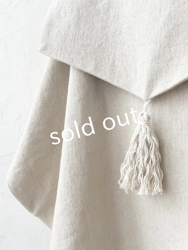 画像6: MARCHE' DE SOEUR／セーラ襟のタッセルちびコート・生成り (6)