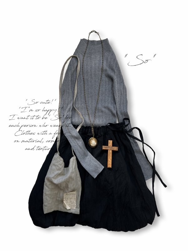 画像6: SO／モックネックカットソー・グレー (6)