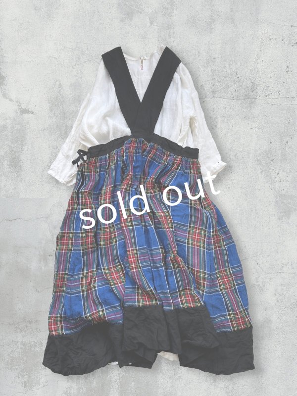 画像4: MARCHE' DE SOEUR／バッククロスワンピース・ブルータータン (4)