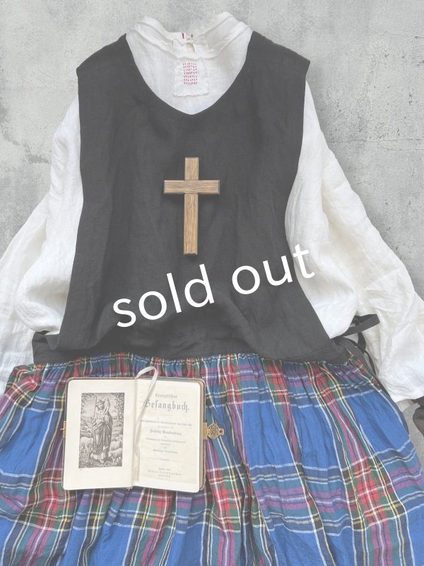 画像11: MARCHE' DE SOEUR／バッククロスワンピース・ブルータータン (11)