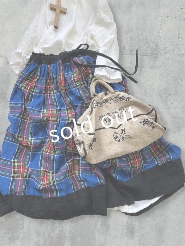 画像7: MARCHE' DE SOEUR／ギャザースカート・ブルータータン (7)