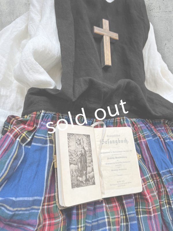 画像6: MARCHE' DE SOEUR／バッククロスワンピース・ブルータータン (6)