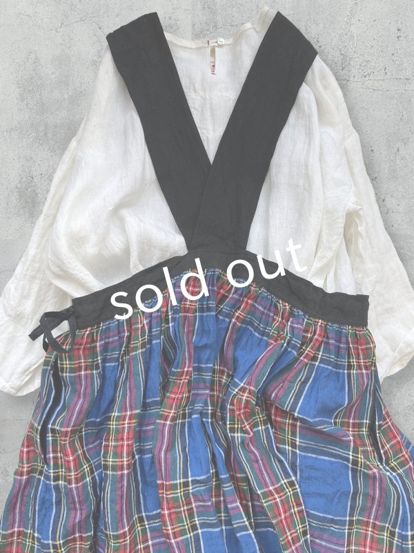 画像12: MARCHE' DE SOEUR／バッククロスワンピース・ブルータータン (12)